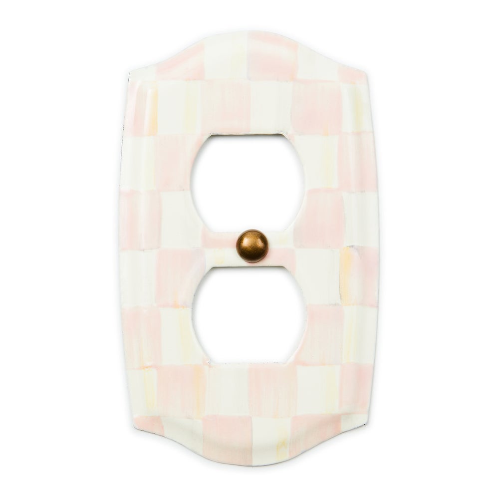 MACKENZIE-CHILDS Mackenzie-chilllds Rosy Check Switch Plate - Image 10