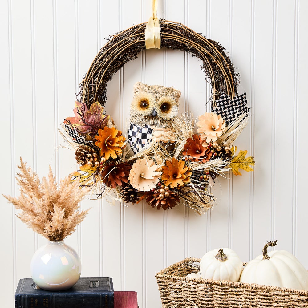 Autumnology Owl 16?? Wreath - Image 2