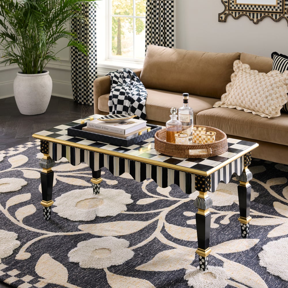Courtly Check & Stripe Coffee Table - Image 4