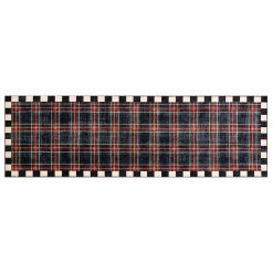 Mackenzie-chilllds Stewart Tartan Black 2’6″ x 8′ Washable Runner