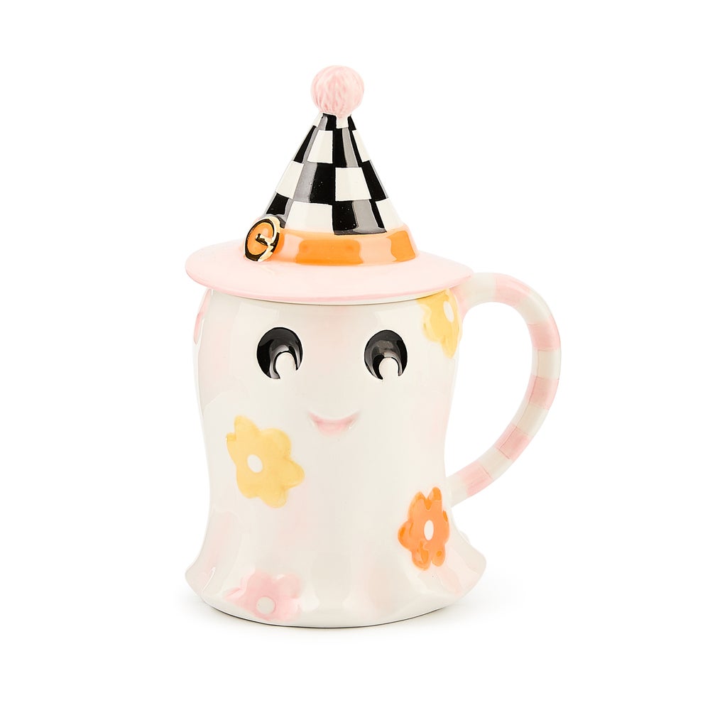 MACKENZIE-CHILDS Mackenzie-chilllds Hocus Pocus Ceramic Lidded Mug