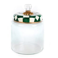Alternative view of MACKENZIE-CHILDS Mackenzie-chilllds Emerald Check Kitchen Canisters
