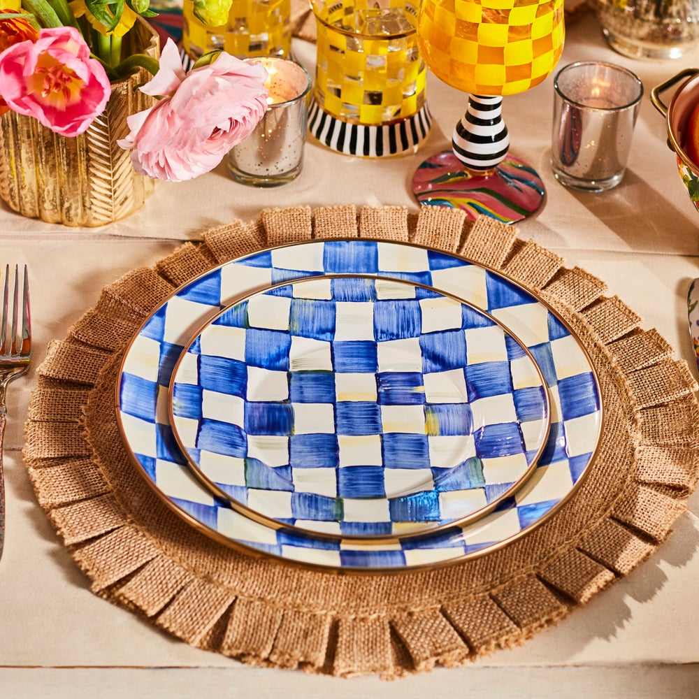 Check Dinnerware, Set of 4
