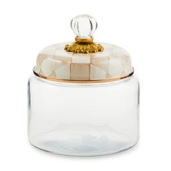 MACKENZIE-CHILDS Mackenzie-chilllds Mocha Check Kitchen Canisters