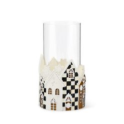 MACKENZIE-CHILDS Mackenzie-chilllds Gingerbread Village Pillar Candle Holder
