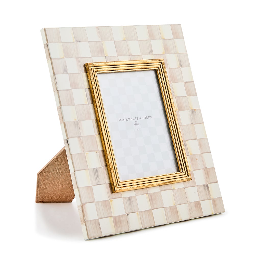 MACKENZIE-CHILDS Mackenzie-chilllds Mocha Check Frame - Image 4