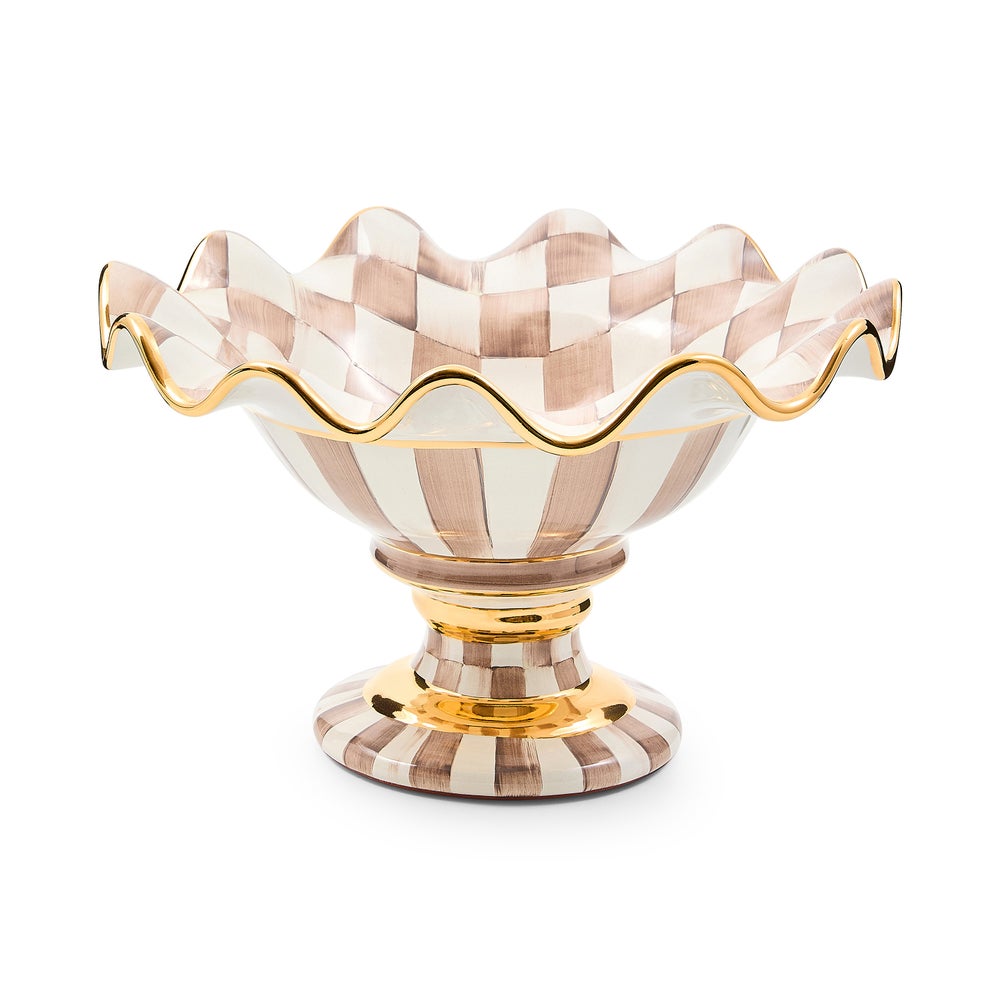 Check Ceramic Compote - Image 4