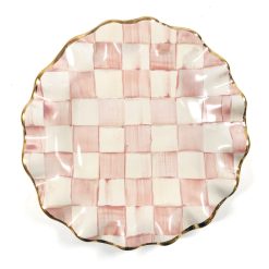 Alternative view of MACKENZIE-CHILDS Mackenzie-chilllds Rosy Check Fluted Ceramic Dinnerware