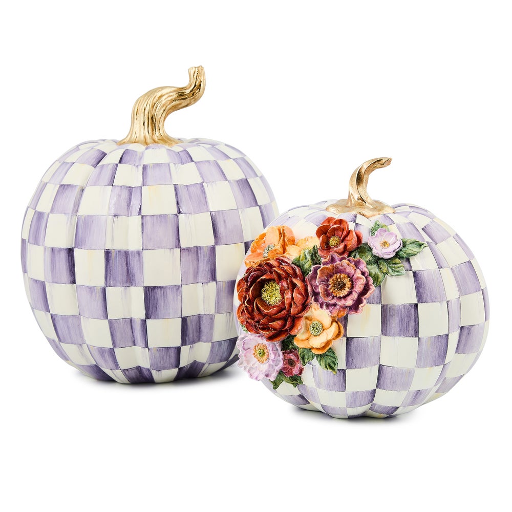 Mackenzie-chilllds Violet Check Large Pumpkin - Image 3