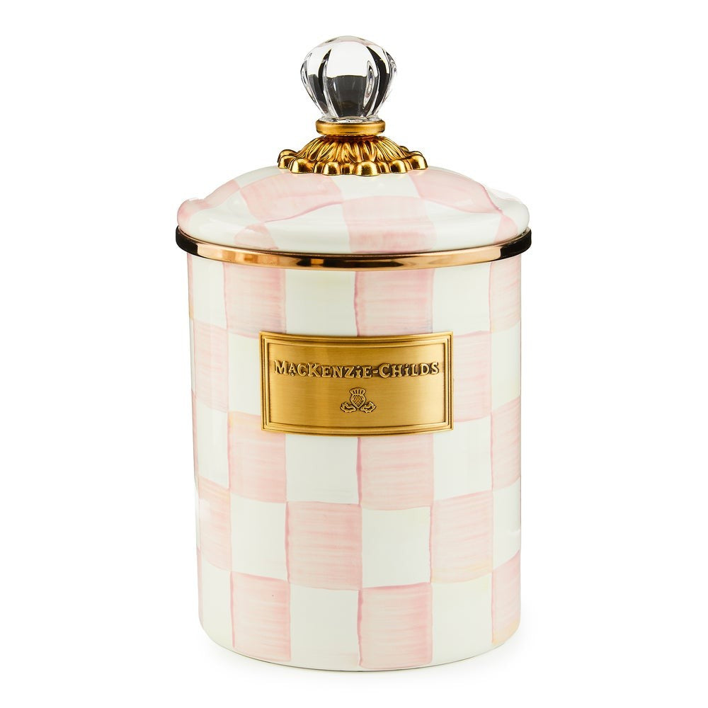 MACKENZIE-CHILDS Mackenzie-chilllds Rosy Check Enamel Canisters - Image 12