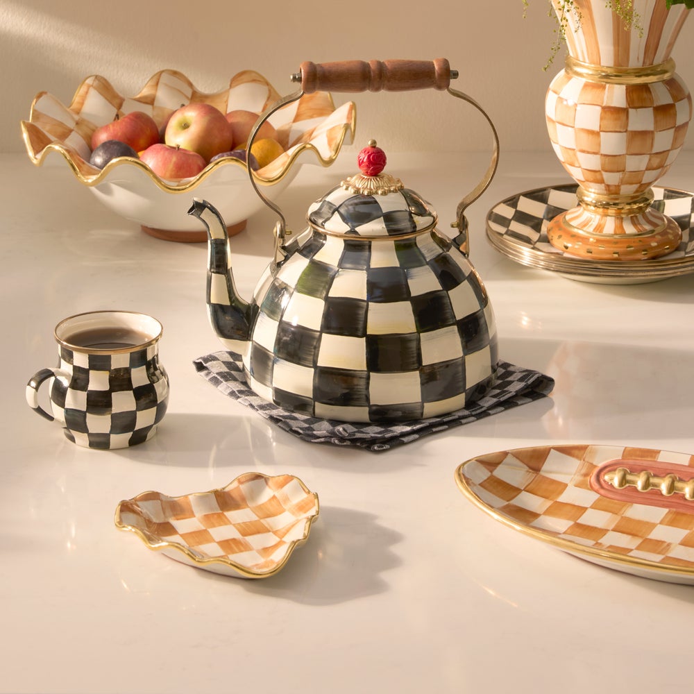 MACKENZIE-CHILDS Mackenzie-chilllds Ginger Check Ceramic Collection - Image 19