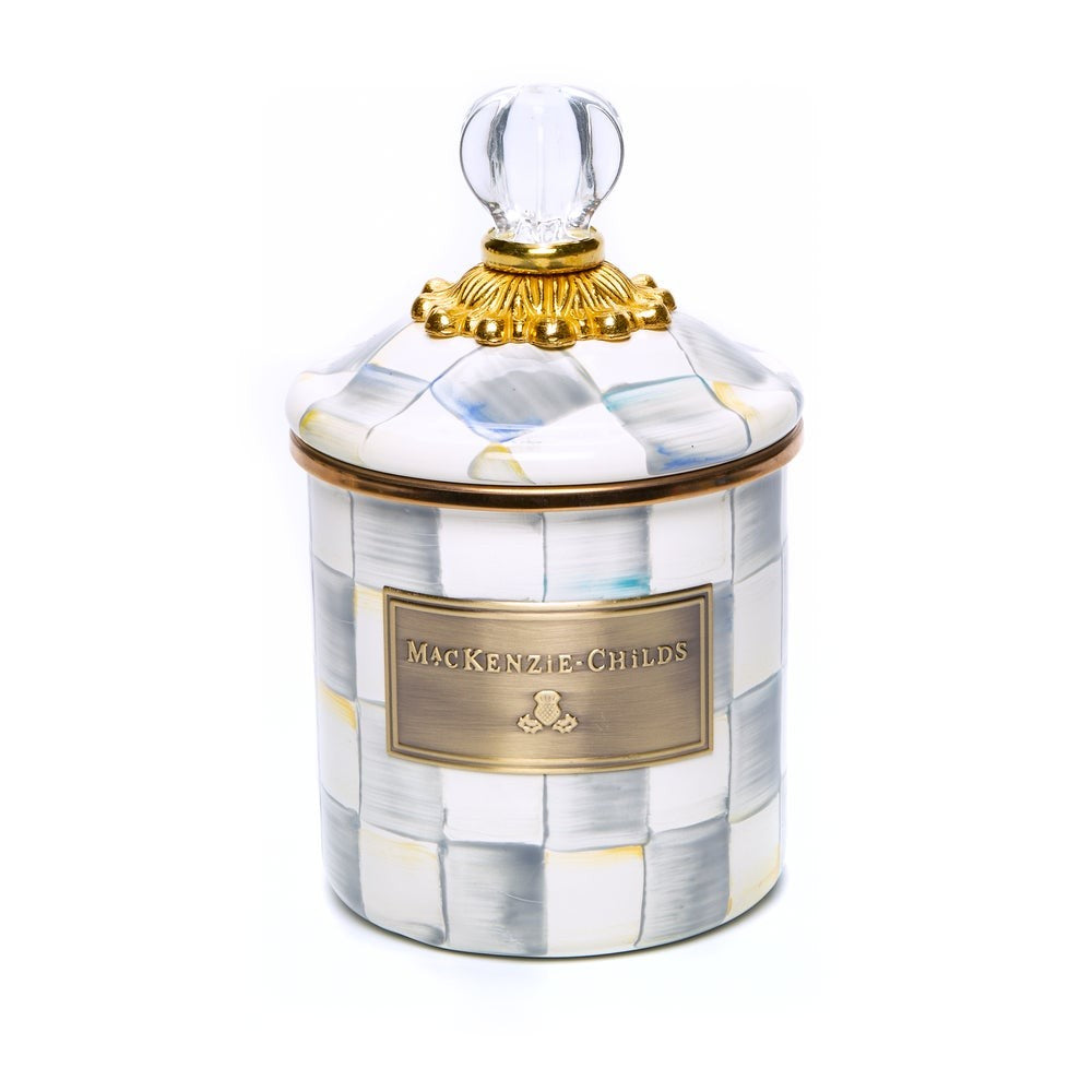 Mackenzie-chilllds Sterling Check Enamel Canisters - Image 2