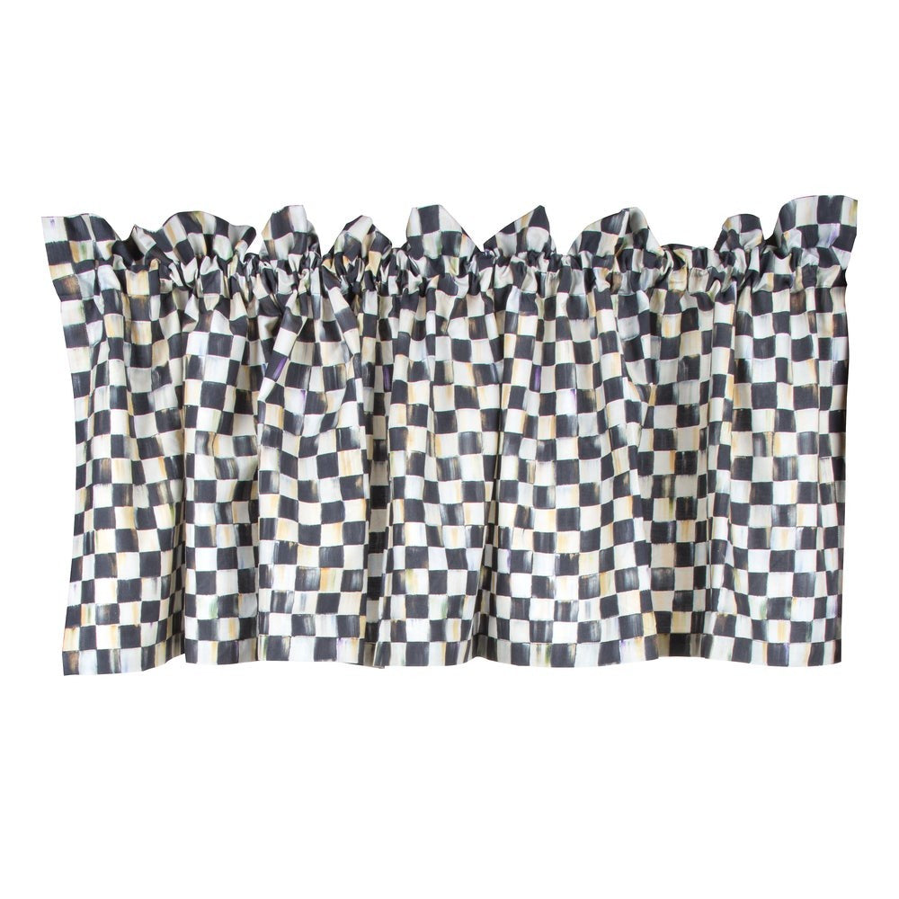 Check Rod Pocket Cafe Valance - Image 2