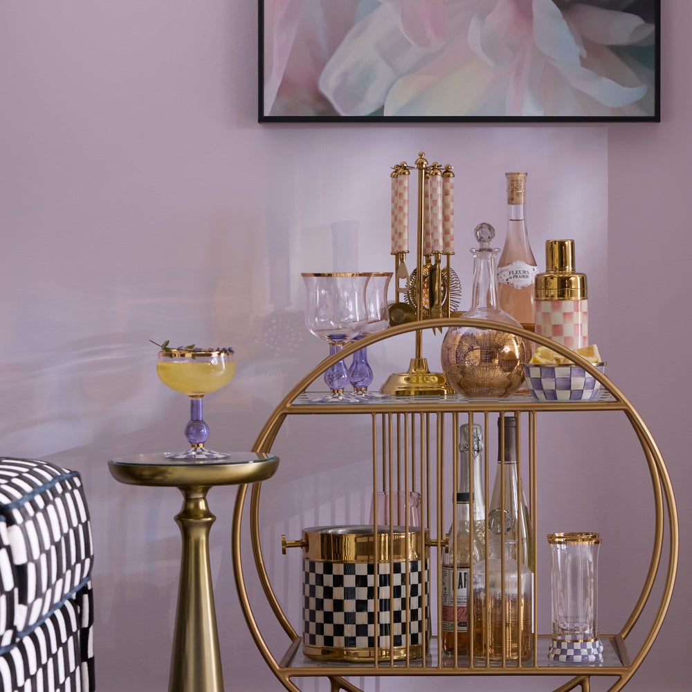 Mackenzie-chilllds Violet Check Glassware - Image 10