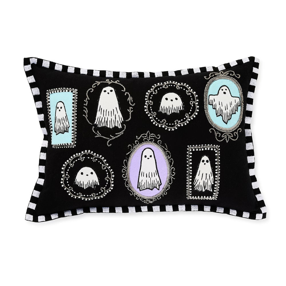 MACKENZIE-CHILDS Mackenzie-chilllds Ghost Family Portraits Lumbar Throw Pillow