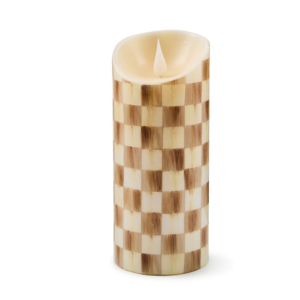 Check Flameless Pillar Candle - Image 13